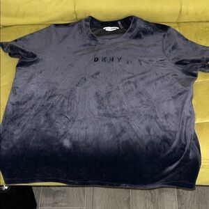 DKNY Navy Velvet Tee